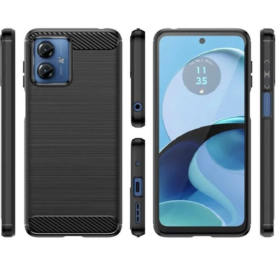 Huse pentru Motorola Moto G14, Carbon, negru