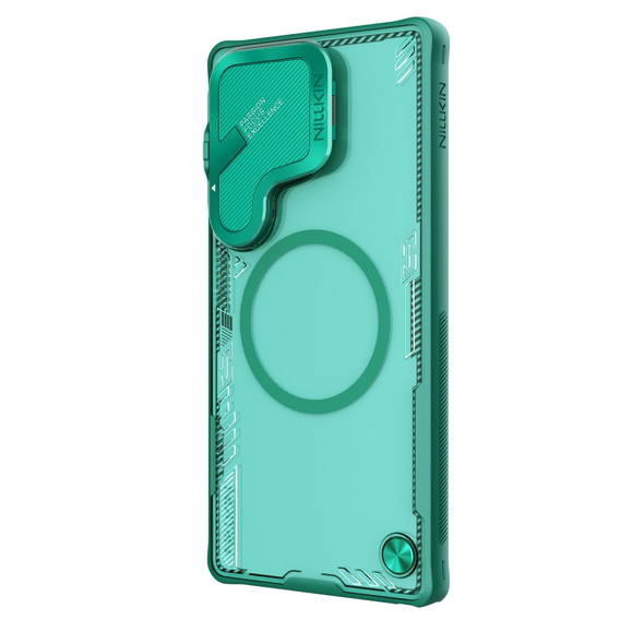Carcasă pentru Samsung Galaxy S25 Ultra, carcasă blindată Nillkin, Icelade Prop, pentru Magsafe, verde