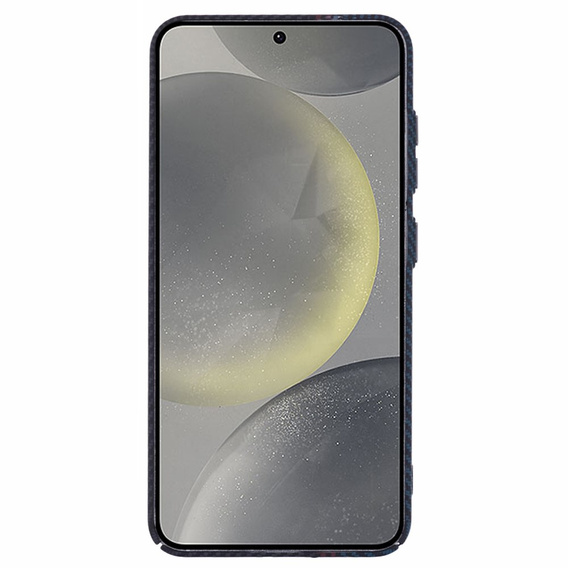Carcasa pentru Samsung S25+ Plus, Carbon Fiber MagSafe, negru / albastru