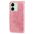 Cu clapetă pentru Xiaomi Redmi 13C / Poco C65, Mandala Flower, roz