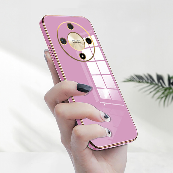 Husă pentru Honor Magic 6 Lite 5G, Glamour CamShield, violet