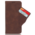Cu clapetă pentru T Phone 2 5G, Card Slot, maro