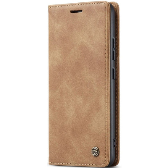 Husa CASEME pentru Xiaomi 12T / 12T Pro, Leather Wallet Case, maro