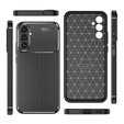 Manșon din silicon pentru Samsung Galaxy A17 5G, cu protecție pentru cameră, negru