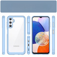 Huse pentru Samsung Galaxy A14 4G/5G, Fusion Hybrid, transparent / albastru