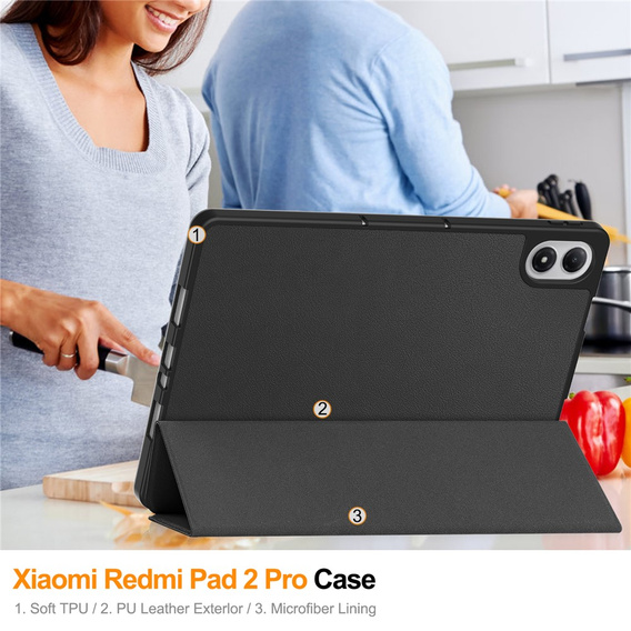 Husă flip Smartcase pentru Xiaomi Redmi Pad 2 Pro
