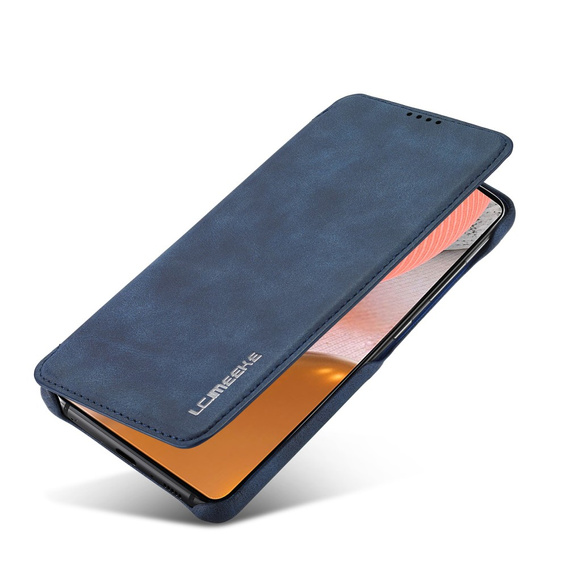 Cu clapetă pentru Samsung Galaxy A52 5G / 4G, LC.IMEEKE, albastru
