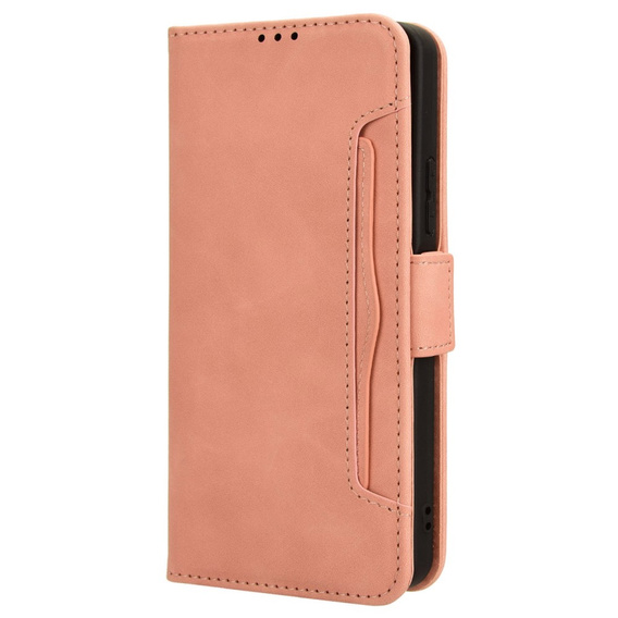 Cu clapetă pentru Xiaomi Redmi A3, Card Slot, roz