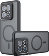 Husă pentru Xiaomi 14T Pro, pentru MagSafe, ERBORD Matt Case, negru + sticlă pentru ecran