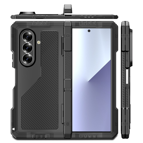 Carcasă blindată din aluminiu cu suport și suport pentru stylus pentru Samsung Galaxy Z Fold7 5G