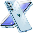 Carcasa pentru Samsung Galaxy A36, Electro heart, albastru + sticlă 9H