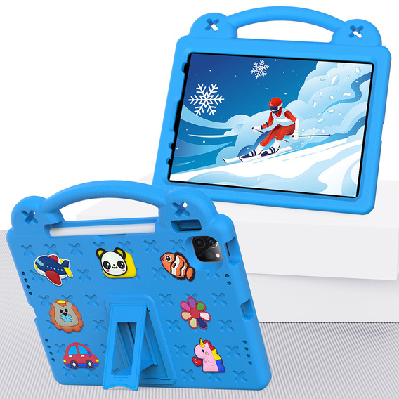 Husă pentru copii pentru iPad 10.9 2022 10 Gen, Cute Patterns, cu suport, albastru