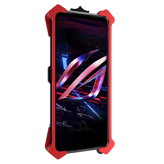 Husă blindată pentru Asus ROG Phone 6 5G, Aluminum Alloy, negru / roșu