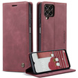 Husa CASEME pentru Samsung Galaxy M33 5G, Leather Wallet Case, maroon