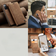 Husa CASEME pentru Samsung Galaxy S20 FE, Leather Wallet Case, maro