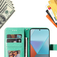 Cu clapetă pentru Xiaomi Redmi Note 13 Pro 5G, Mandala, verde