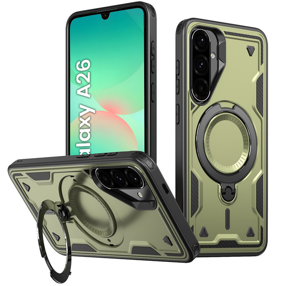 Carcasă pentru Samsung Galaxy A26, Military MagSafe, verde
