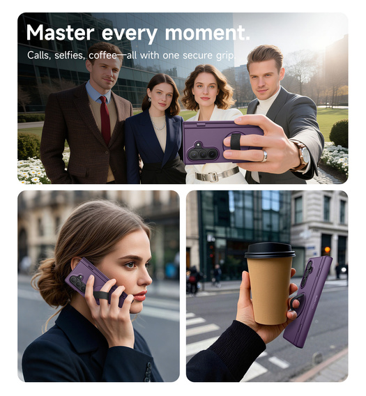 Husă Suritch cu suport 360° și protecție ecran integrată pentru Samsung Galaxy Z Fold7