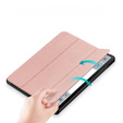 Husă pentru Samsung Galaxy Tab S9, Smartcase cu spațiu pentru stylus, roz rose gold