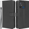 Cu clapetă pentru Xiaomi Redmi 12C, Wallet, Smart Magnet, negru