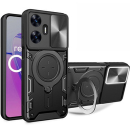 Husă blindată pentru Realme C55, CamShield Slide, negru