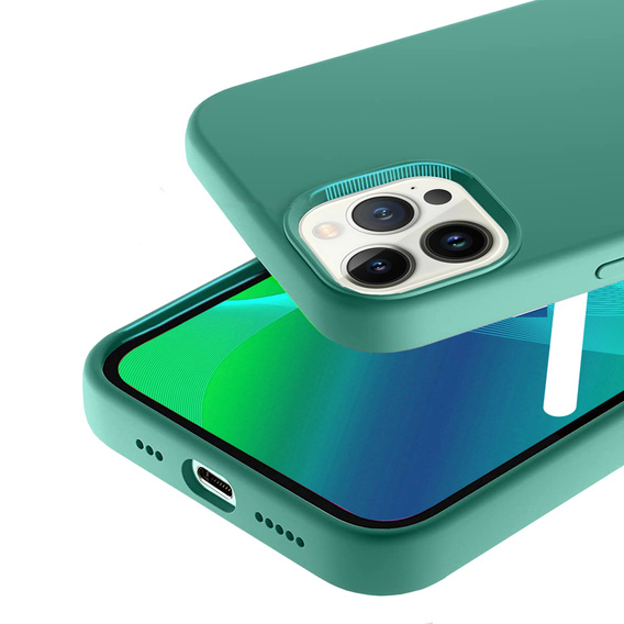 Husa pentru iPhone 14 Plus, Silicone Lite, verde
