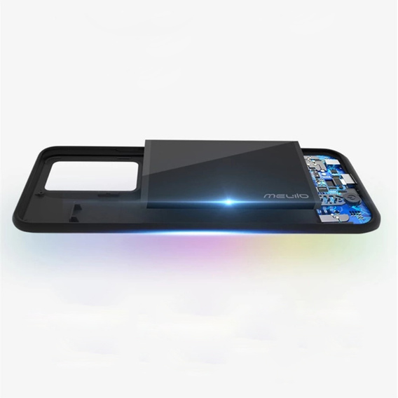 Husă cu baterie de 4800mAh pentru Samsung Galaxy S22, negru