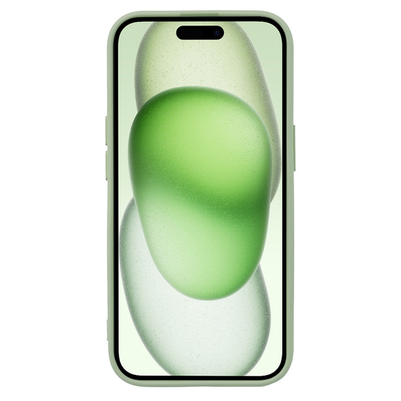 Husa pentru iPhone 15 Plus, Silicone Lite, verde