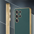 Huse pentru Samsung Galaxy S25 Ultra, GKK Leather, verde
