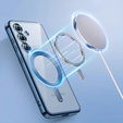Husă pentru Samsung Galaxy A55 5G, Electro MagSafe, albastru + Sticlă pentru ecran