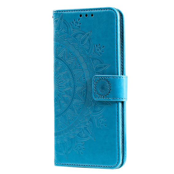Cu clapetă pentru Samsung Galaxy A53 5G, Mandala, albastru