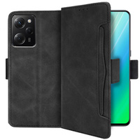 Cu clapetă pentru Xiaomi Poco X5 Pro 5G, Card Slot, negru