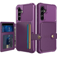 Husa pentru Samsung Galaxy S23 FE, Card Holder Kickstand, violet