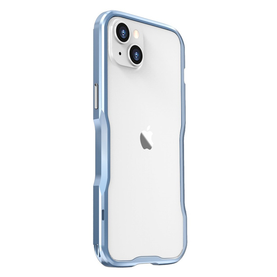 Husa LUPHIE pentru iPhone 14 Plus, Armor Bumper, albastru