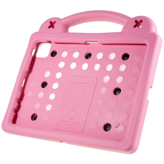 Husă pentru copii pentru Apple iPad Air 11" 6 gen. 2024, Cute Patterns, cu suport, roz