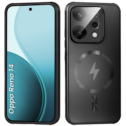 Husă pentru Oppo Reno 14, pentru MagSafe, cu protecție pentru cameră, negru