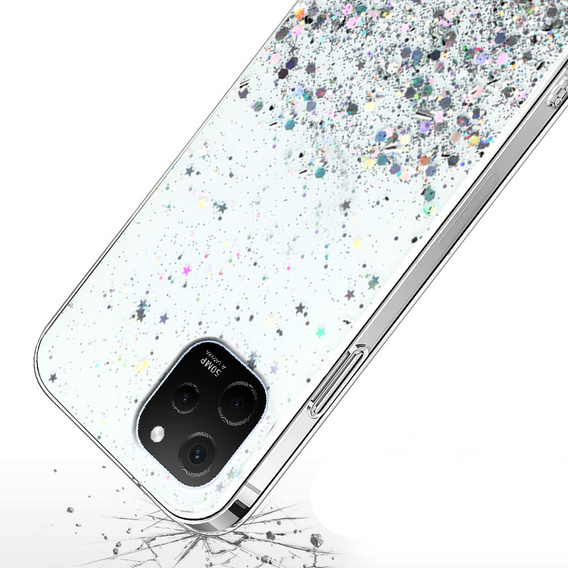 Huse pentru Huawei Nova Y61, Glittery, transparentă