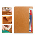 Husă pentru iPad 10.2 2021 / 2020 / 2019, Business Card and Pen Slot, maro