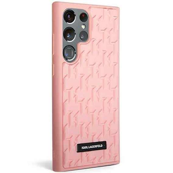 Karl Lagerfeld Huse pentru Samsung Galaxy S23 Ultra, Saffiano Mono Metal, roz