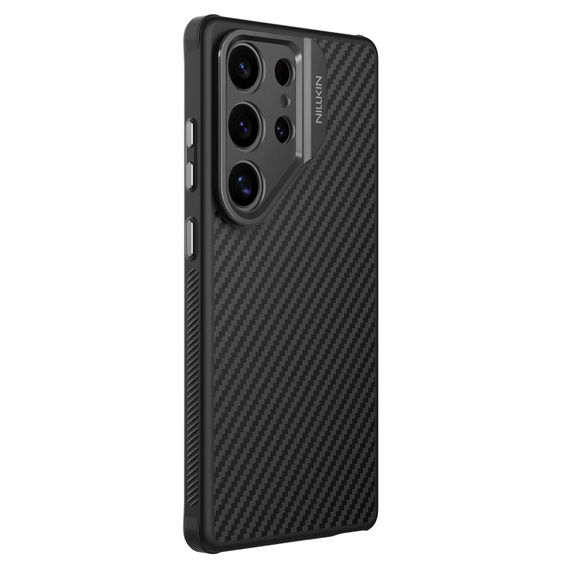 Carcasă pentru Samsung Galaxy S25 Ultra, carcasă blindată Nillkin, Carboprof Case, pentru Magsafe, negru