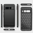 Huse pentru Google Pixel 7 Pro, Carbon, negru