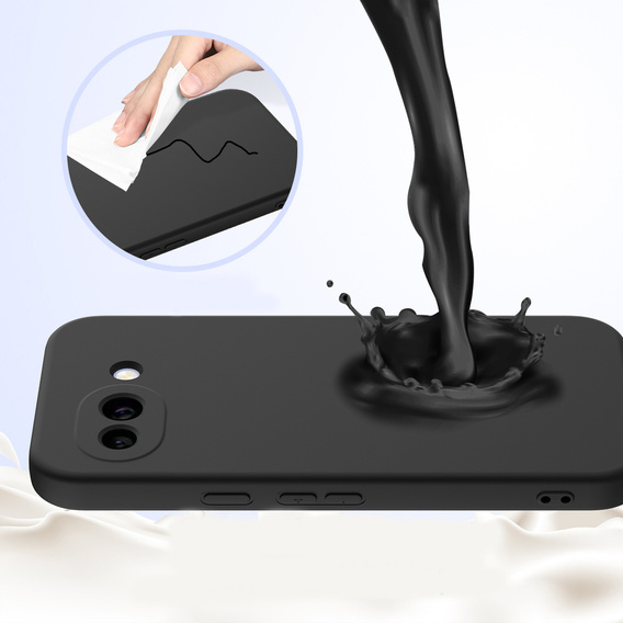 Husă din silicon Lite pentru MagSafe pentru Google Pixel 10a, negru