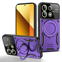 Husă blindată pentru Xiaomi Redmi Note 13 Pro 4G, CamShield MagSafe, violet