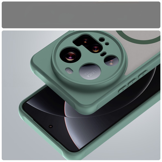 Husă pentru Xiaomi 15 Ultra, pentru MagSafe, ERBORD Matt Case, verde