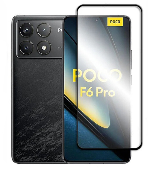 Sticlă călită 3D pentru Xiaomi Poco F6 Pro, cadru negru