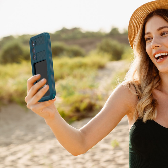 Husă impermeabilă IP68 pentru Samsung Galaxy S23 Plus, verde