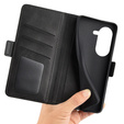 Cu clapetă pentru Asus Zenfone 9 5G / 10 5G, Wallet PU Leather Case, negru