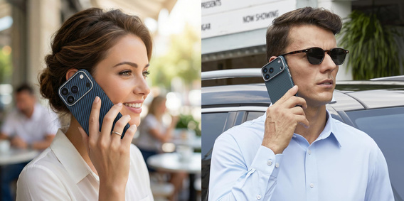 Husă ERBORD Full Kevlar MagSafe pentru iPhone 17 Pro Max