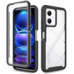 Carcasă pentru Xiaomi Redmi Note 12 5G / POCO X5 5G, Shockproof, cu folie, negru