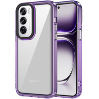 Huse pentru Oppo Reno 12, Fusion Hybrid, transparent / violet